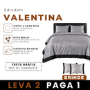 [LEVE 2 PAGUE 1] Edredom Valentina em Cetim e Seda Gelo (Beleza que Aconchega) +2 BRINDES: Capas para Travesseiro