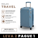 [LEVE 2 PAGUE 1] Mala de Viagem Travel em ABS com Rodinhas 360° Alça Ajustável e Fechamento com Senha